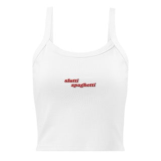 spaghettone strap tank top