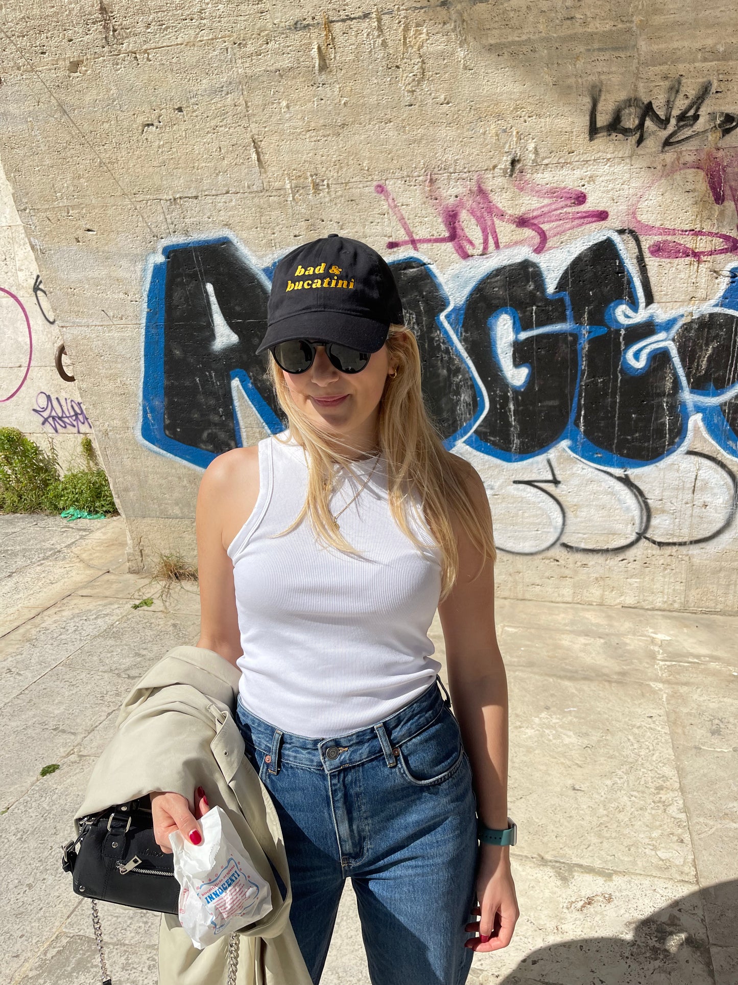 bad & bucatini baseball cap
