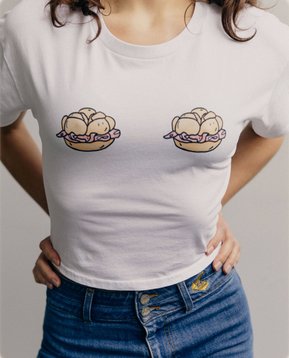 mortadella mami crop top *original artwork*