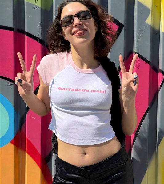 MORTADELLA MAMI BABY doll tee